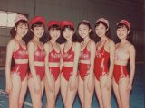 宮崎県　女子水泳部　集合写真　#部活　#水泳部　#競泳水着　#AI美少女　　